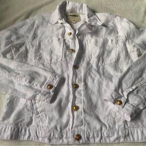L'Agence Celine 100% Linen Jacket Size Large